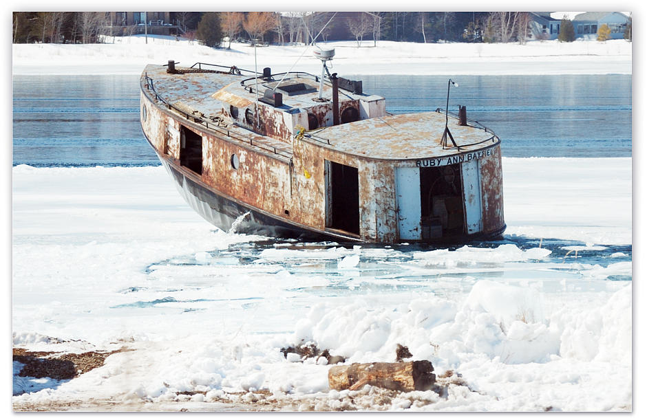 Bilge pumps constantly pump water that flows in when the stern or side doors dip under upon ramming
